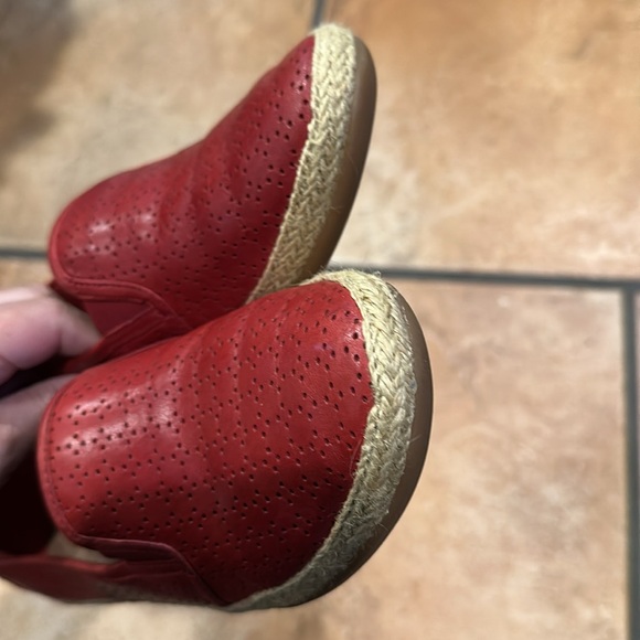 Clarks Red Espadrille Slip-Ons - Picture 7 of 8